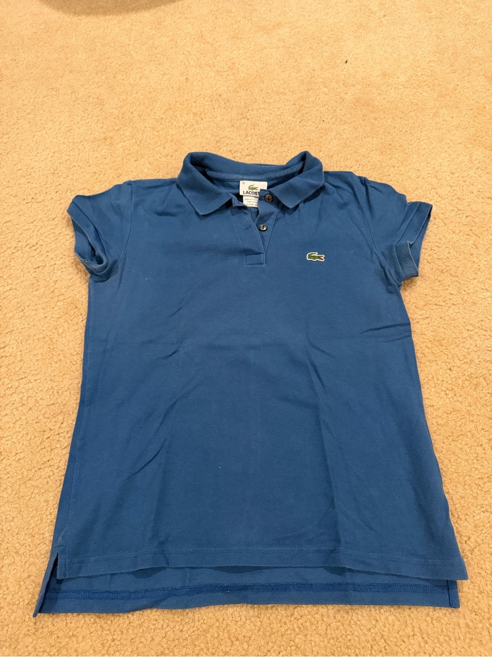 Lacoste Blue Short Sleeve Polo Top